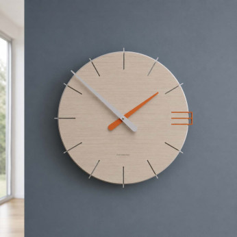 CalleaDesign Orologio da parete rotondo in legno dal design moderno Mike