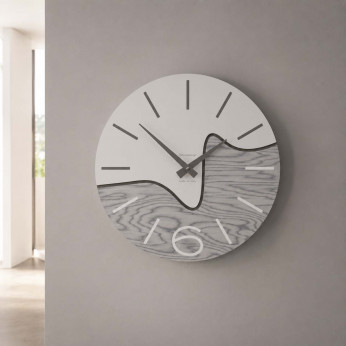 CalleaDesign Orologio da parete rotondo in legno dal design moderno Oliver
