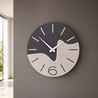 CalleaDesign Orologio da parete rotondo in legno dal design moderno Oliver