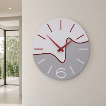 CalleaDesign Orologio da parete rotondo in legno dal design moderno Oliver