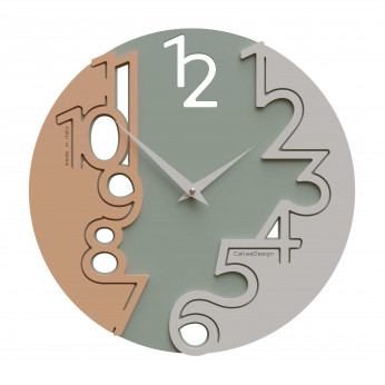 CalleaDesign Orologio da parete rotondo in legno dal design moderno Princess