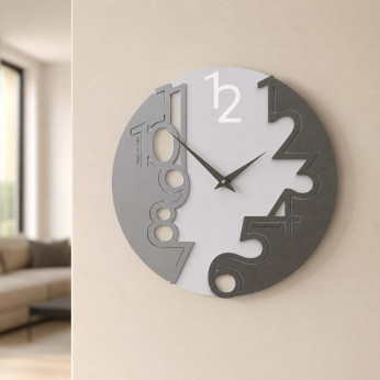 CalleaDesign Orologio da parete rotondo in legno dal design moderno Princess