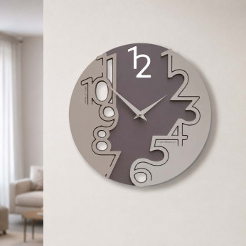 CalleaDesign Orologio da parete rotondo in legno dal design moderno Princess