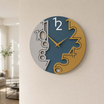 CalleaDesign Orologio da parete rotondo in legno dal design moderno Princess
