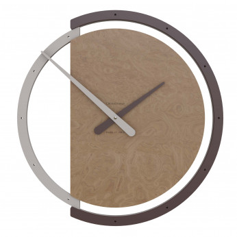 CalleaDesign Orologio da parete rotondo in legno dallo stile moderno ed elegante Zaki