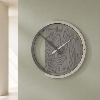 CalleaDesign Orologio da parete rotondo in legno dallo stile moderno ed elegante Zaki