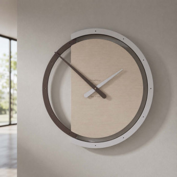 CalleaDesign Orologio da parete rotondo in legno dallo stile moderno ed elegante Zaki