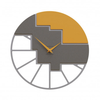 CalleaDesign Orologio da parete rotondo in legno dal design moderno ed elegante Scalea