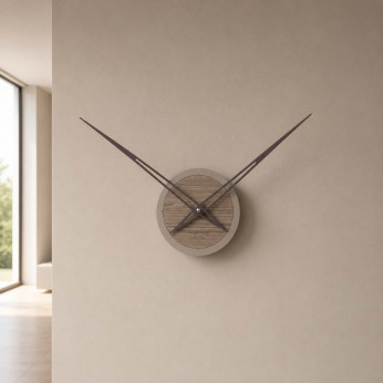 CalleaDesign Orologio da parete senza quadrante con coprimeccanismo in legno Botticelli