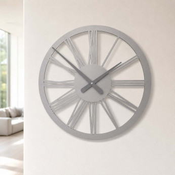 CalleaDesign Orologio da parete in legno con numeri romani Tarquinio