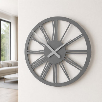 CalleaDesign Orologio da parete in legno con numeri romani Tarquinio