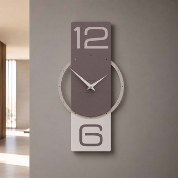 CalleaDesign Orologio da parete verticale in legno dal design moderno ed elegante Zyra