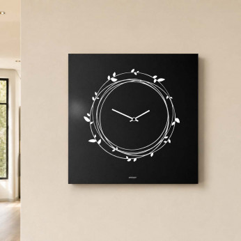Design Object Orologio da parete in metallo design italiano per salotto e soggiorno "NIDO"