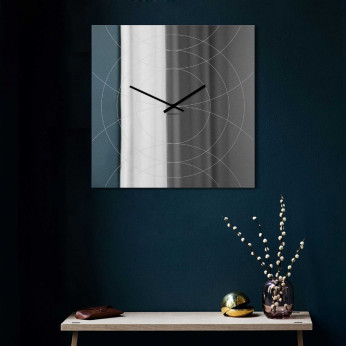 Design Object Orologio da parete in metallo specchiato in stile moderno "SPECCHIO NARCISO"