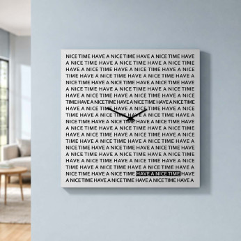 Design Object Orologio da parete moderno in metallo per studio o ufficio "NICE TIME"