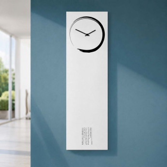 Design Object Orologio da parete verticale con calendario e lavagna magnetica "S-ENSO" 