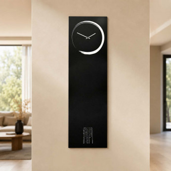 Design Object Orologio da parete verticale con calendario e lavagna magnetica "S-ENSO"