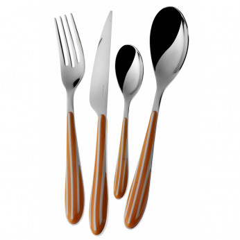 Bugatti Posate da tavola in acciaio set 24pz linea "Zebra"
