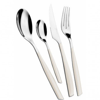Bugatti Posate da tavola in acciaio set 24pz linea "Glamour" 