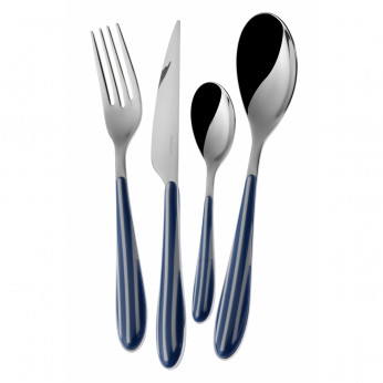 Bugatti Posate da tavola in acciaio set 24pz linea "Zebra" 