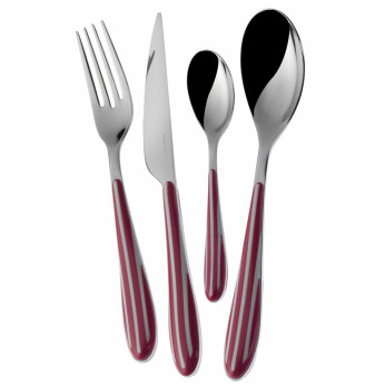 Bugatti Posate da tavola in acciaio set 24pz linea "Zebra"