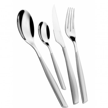 Bugatti Posate da tavola in acciaio set 24pz linea "Glamour"