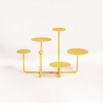 Formae Alzatina per dolci in acciaio verniciato in stile moderno "Coral"