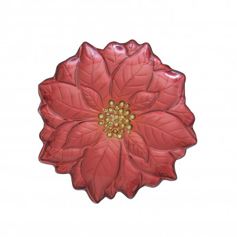 Easy Life Piatto in vetro forma fiore Glass Plate