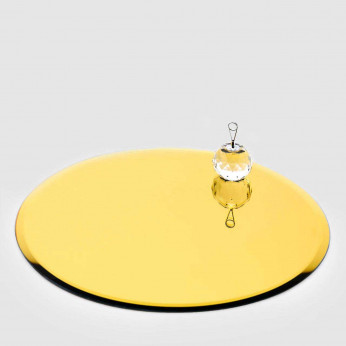 EDG - Enzo de Gasperi Base specchiata media rotonda dal design moderno ed elegante