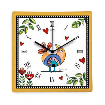 Egan Orologio da parete in ceramica dal design moderno ed elegante Cocoricò