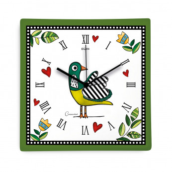 Egan Orologio da parete in ceramica dal design moderno ed elegante Cocoricò