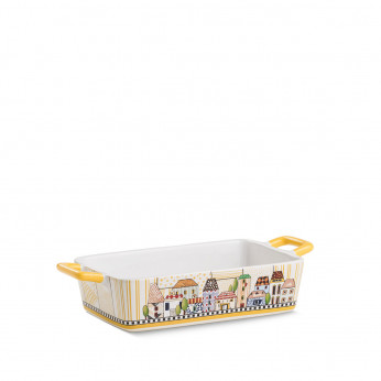 Egan Pirofila in ceramica con manici "Paese Mio" 
