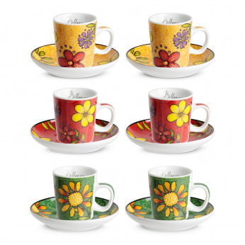Egan Set 6 tazzine di caffè in porcellana dal design moderno Bellamore
