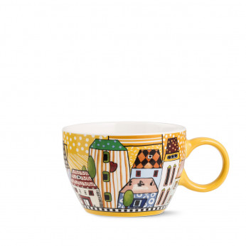 Egan Tazza colazione in ceramica "Paese Mio" 