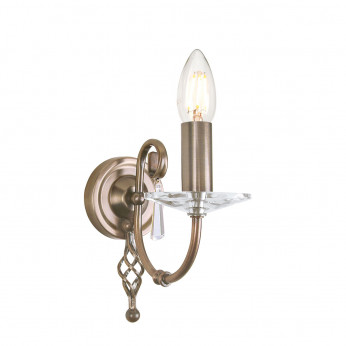 Elstead Lighting Applique a parete classica in acciaio per ingresso e salone Aegean