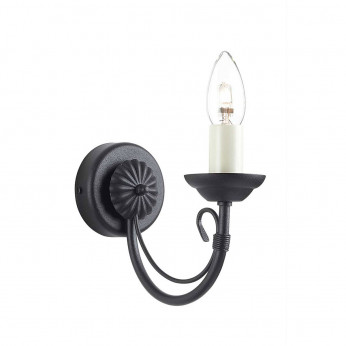 Elstead Lighting Applique da parete in acciaio dal design classico con un diffusore Chartwell