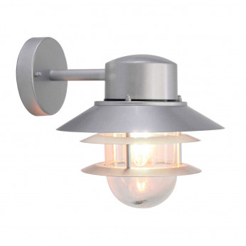 Elstead Lighting Applqiue da esterno a parete con struttura in acciaio e diffusore in vetro Copenaghen