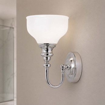 Elstead Lighting Lampada a parete per bagno con diffusore in vetro a LED G9 dal design moderno Cheadle