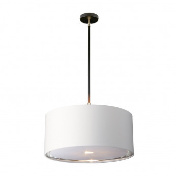 Elstead Lighting Lampada a sospensione con struttura in acciaio e diffusore in tessuto Balance