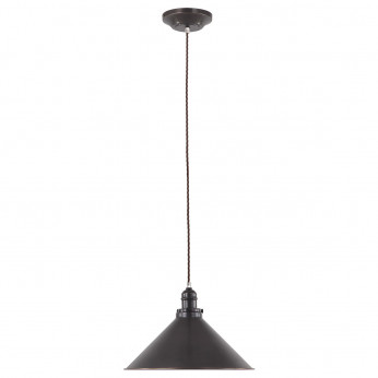 Elstead Lighting Lampada a sospensione con struttura paralume in acciaio dal design industrial Provence