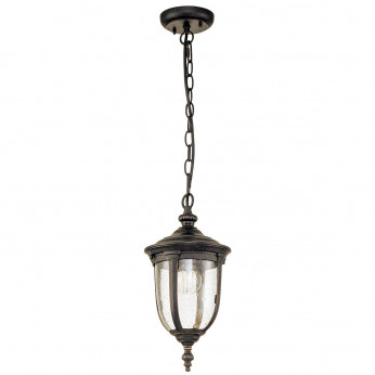 Elstead Lighting Lampada a sospensione da esterni con struttura in alluminio e diffusore in vetro Cleveland
