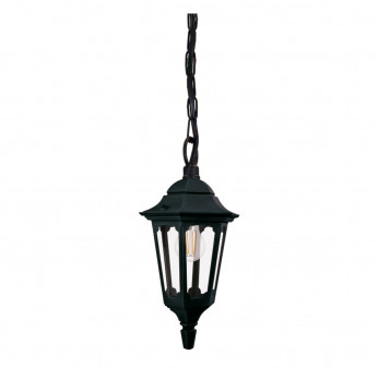 Elstead Lighting Lampada a sospensione per esterni struttura in alluminio e diffusore in vetro Parish