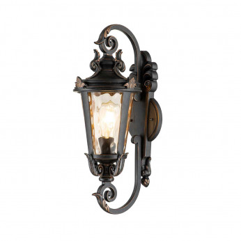 Elstead Lighting Lampada da parete per esterni con struttura in alluminio e diffusore in vetro Baltimore