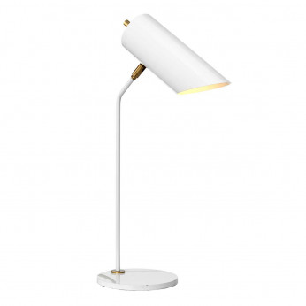 Elstead Lighting Lampada da tavolo moderna con struttura e paralume orientabile in acciaio Quinto