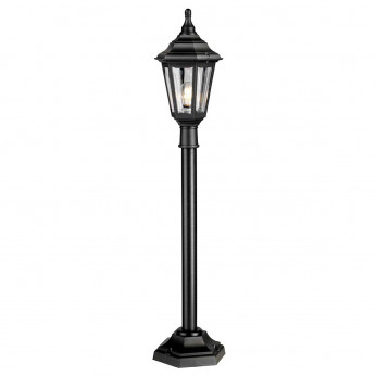 Elstead Lighting Lampione da giardino alto con struttura in resina e diffusore in acrilico Kinsale