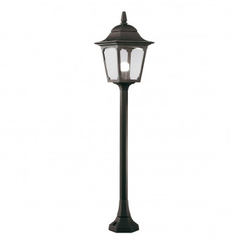 Elstead Lighting Lampione da giardino struttura in alluminio e diffusore in vetro Chapel
