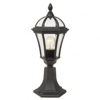 Elstead Lighting Lampioncino da giardino con struttura in alluminio e diffusore in vetro Ledbury