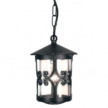 Elstead Lighting Lanterna a catena per portico dal design rustico con diffusore a 1 luce in vetro Hereford
