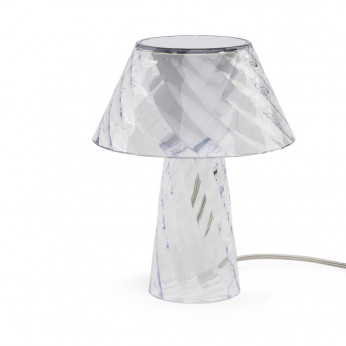 Emporium Abatjour da comodino con struttura in plexiglass dal design moderno Tata