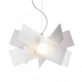 Emporium Lampada a sospensione moderna con diffusore in plexiglass grande Kartika